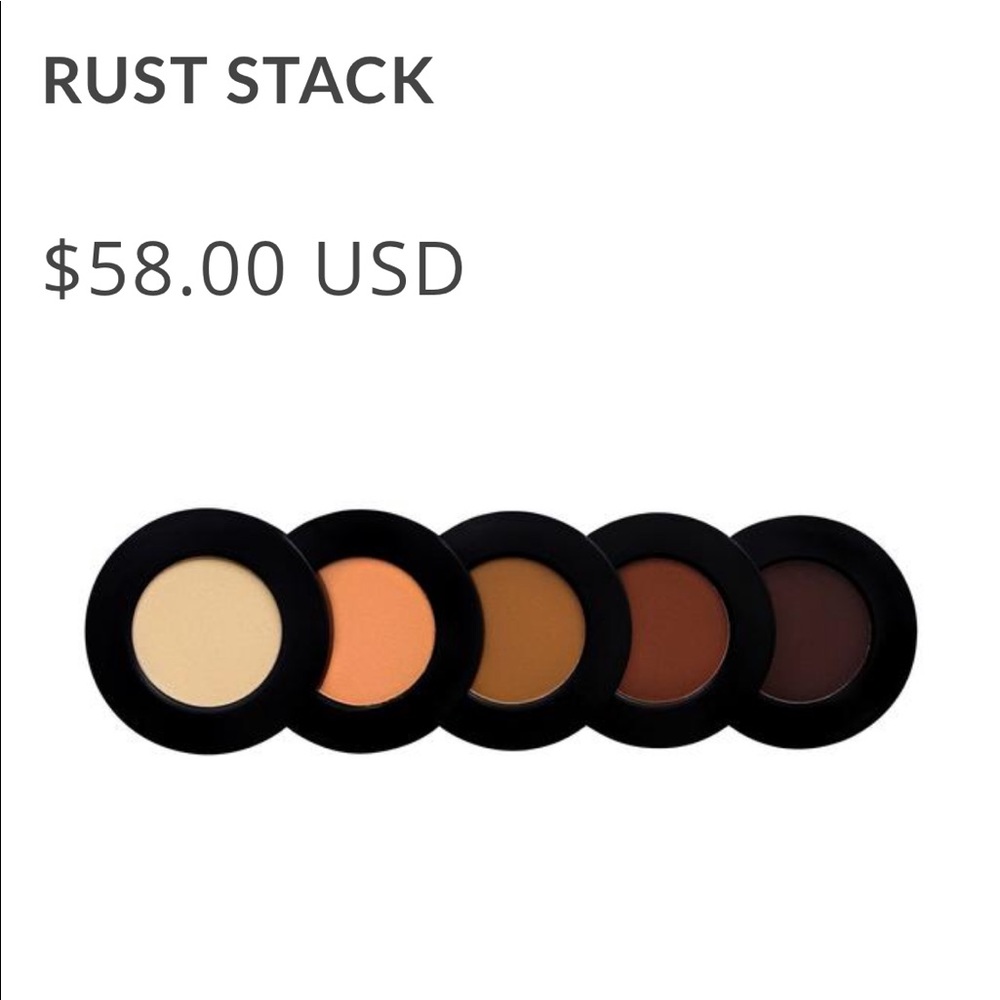 Melt cosmetics rust eyeshadow stack